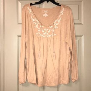 Soft pink blouse